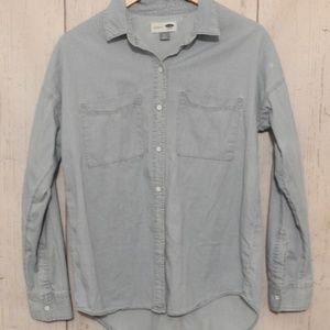Old Navy Boyfriend Chambray Top